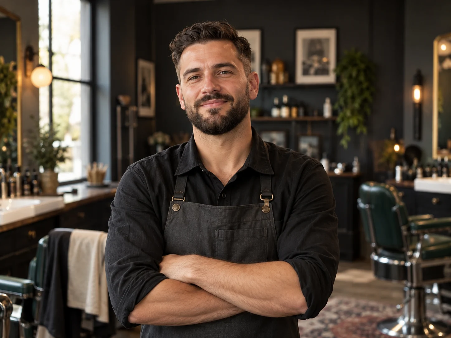 Fictief portret van barber Milan